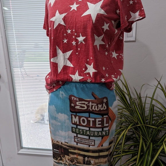 NWT Retro Print Pencil Skirt by Topshop - Picture 8 of 8